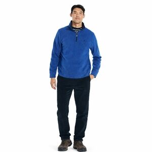 NAUTICA Men's Large half zip fleece pullover great For layering NWT